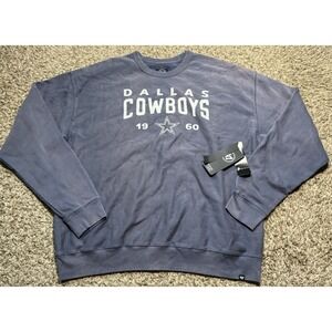 NEW '47 Brand Dallas Cowboys NFL Vintage Wash Heavy Crewneck (2XL)